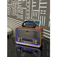 RT-301 Solar Am-Sw-Fm Bluetooth Tf Card Nostalji Radyo