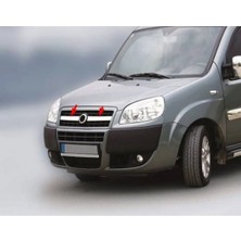 Moontime Alaçatı Fiat Doblo 2005-2006-2007-2008-2009-2010 Krom Ön Panjur 2 Parça Paslanmaz Çelik
