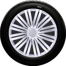 Moontime Alaçatı Peugeot Uyumlu 15 Inc Kırılmaz Sks Jant Kapağı 1 Takım 4 Adet NO:340