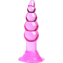 Belirtilmemiş Backpart Boğumlu Vantuzlu 11.5cm Anal Tıkaç - Pembe