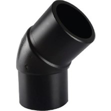 HBG Markt Mey Ithalat® Tega Hdpe Spigot Açık Dirsek 125 mm 45 Derece