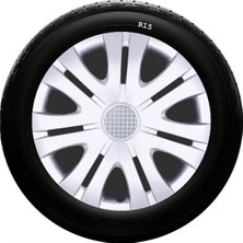 Moontime Alaçatı Volkswagen Uyumlu 15 Inc Kırılmaz Sks Jant Kapağı 1 Takım 4 Adet NO:317