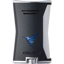 Colibri Tek Torch Pürmüz Siyah-Gümüş Slim Puro Çakmağı TR8756