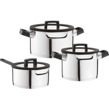 Berghoff Essentials Uqonic 6 Parça Paslanmaz Çelik Tencere