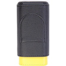 Cohiba Sarı Siyah Ikili Kesici Bölmeli Deri Puro Kılıfı TR6871