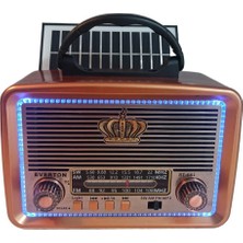 Everton Nostalji LED Detay Radyo,ahşap Görünüm Nostaljik Radyo