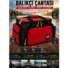 Fish Bull Cepli Balıkçı Çantası Kırmızı Renk
