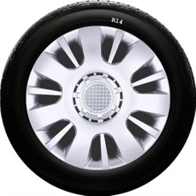 Moontime Alaçatı Mazda Uyumlu 14 Inc Kırılmaz Sks Jant Kapağı 1 Takım 4 Adet NO:222