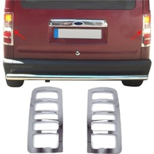 Moontime Alaçatı Ford Connect Uyumlu 2002-2009 Arası Krom Stop Çerçevesi 2 Parça Paslanmaz Çelik