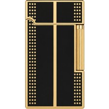 Vindiesel Siyah Gold Noktalı Tek Torch Pürmüz Metal Puro Çakmağı TR10012