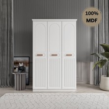 Flances Pera 3 Kapak Mdf Gardırop