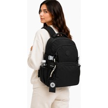 Bevitton Su Geçirmez Kumaş Okul Çantası Unisex Siyah Okul Sırt Çantası 34500