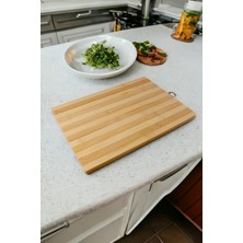 Asitan Bambu Kesme Tahtası Antibakteriel Yıkanabilir Doğrama Tahtası Dikdörtgen 24 * 34CM Büyük Boy