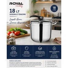 Asitan Royal Song Plus 18 Lt. Çelik Düdüklü Tencere