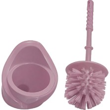 Trend Hause Wc Tuvalet Fırçası Seti Plastik Üçpınar (Ekonomik) Pembe Renk