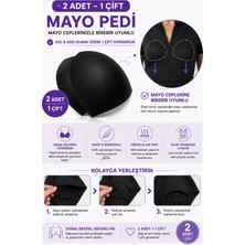 Goddy Mayo Bikini Göğüs Pedi Siyah – Ped Cepli Mayolar Için Çıkarılabilir Destek Pedi 2 Adet 1 Çift
