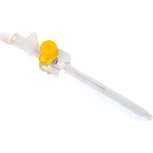 Moontime Alaçatı Branül (Intraket) Anjiyokat I.v Kanül Sarı (24G) 1 Kutu 100'LÜ Paket