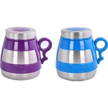 Andoutdoor AND431 Içi Dışı Çelik Plastik Desenli Kupa Mug-Std