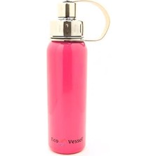 Eco Vessel Paslanmaz Çelik Vidalı Başlık Termos 0.75 Litre-Pembe