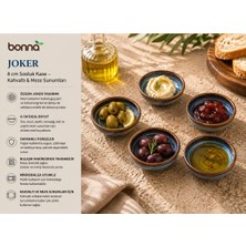 Moontime Alaçatı Bonna Porselen 8 cm Sosluk Kase Joker Kase Kahvaltı Meze Sunum Kasesi