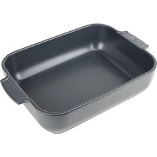 Asitan Appolia Dikdörtgen Saplı Fırın Kabı, Seramik, Arduvaz/gri, 7,2 x 31 x 21,7 Cm, Kapasite: Yakl.