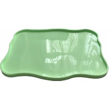 Asitan Partivitrini Soft Dikdörtgen Silikon Epoksi Tepsi Kalıbı 35X24 cm