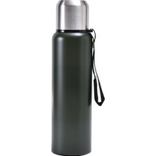 Asitan 304 L Çelik 750 ml Yeşil Kamp Piknik Termos Tutmalı Termos CIN491YS