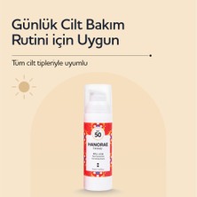 Hanorae Beauty Spf 50+ Yüz Güneş Kremi Nemlendirici Günlük Koruma 50 ml
