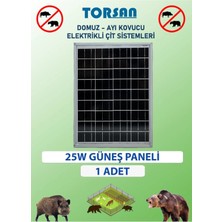 Moontime Alaçatı Elektrikli Çit Için Güneş Paneli 25W