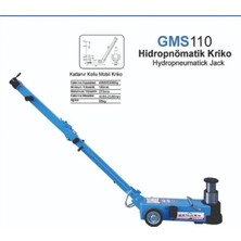 Gemasa 40 Ton 2 Kademeli (Katlanır Kollu) Havalı Kriko