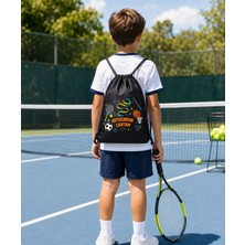 Çocuk Antrenman Çantası – Tenis Basketbol Futbol Baskılı Ipli Spor Sırt Çantası