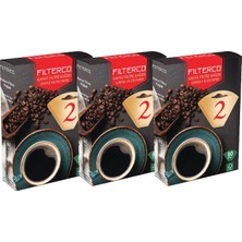 Asitan Filterco Kahve Filtre Kağıdı 1x2 80'li 3 Paket 240'LI