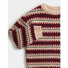 Marks & Spencer Pamuk Karışımlı Çizgili Kazak (2-8 Yaş)