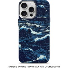 SC Soo Case iPhone 16 Pro Max Uyumlu Premium Desenli Sert Magsafe Kılıf Kapak SOO-610