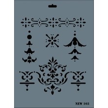 ALK Rich New Seri N-103 Stencil 35X25 cm