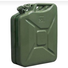 Gelg Metal Bidon 20 Litre Yakıt Yağ Sıvı Depolama Kanistır Sızdırmaz Askeri Tip