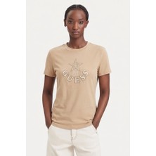 Guess  Elettra Kadın Aktif Regular Fit T-Shirt V6YI04K4268