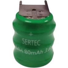 ALK Sertec - 3.6V 3S1P 80 Mah 3 Pin  Nı-Mh Buton Pil