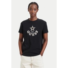 Guess  Elettra Kadın Aktif Regular Fit T-Shirt V6YI04K4268