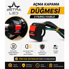 Astra Led Atv Motosiklet Sis Farı Açma Kapama Gidon Düğmesi