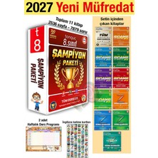 Tonguç Akademi 8. Sınıf Şampiyon Paketi 2027 Tüm Dersler Zoru Dinamo Yeni Müfredat 11 Kitap Soru Bankası