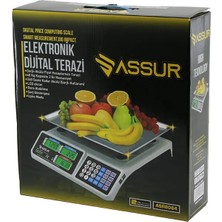 alk büyük dijital karpuz terazi tartı 40kg/2gr 7  hafızası fiş şarjlı acs-809t
