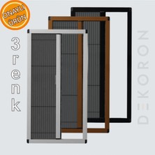 Moontime Alaçatı Dekoron Plise Pileli Sürgülü Kapı Sinekliği (Demir Kapı / Pimapen Kapı / Çelik Kapı) 90X210 cm Arası