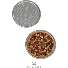 Moontime Alaçatı Delikli Pizza Tepsisi Lahmacun Pide Tepsisi 32CM