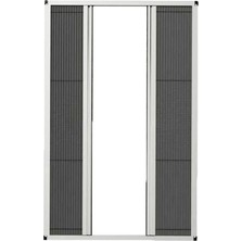 Moontime Alaçatı Istenilen Ölçüde Akordiyon Double Pileli Plise Kapı  Sineklik Beyaz Max 210 x 210