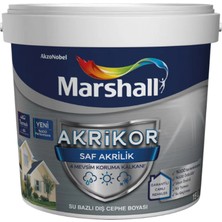 Marshall Akrikor Saf Akrilik Bw Baz 15 L Dış Cephe Boyası