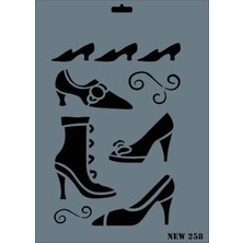 ALK Rich New Seri N-258 Stencil 35X25 cm