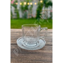 Moontime Alaçatı Tamara 12 Parça Çay Seti Kulplu Çay Fincanı - 6’lı