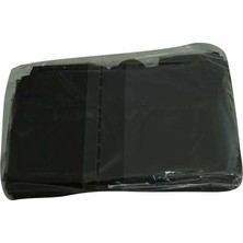 Melonika Küçük Boy Atlet Geri Dönüşüm Granül Çanta Poşet 40X25 cm Kalın Siyah 1000 gr 1 Paket