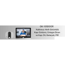 O-Kam OK-105DOOR Kapı Dürbün Kamerası Wifi Kablosuz Kayıtlı